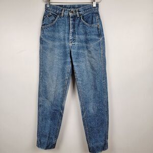 Vintage Lee High Waist High Rise Mom Jeans Womens Size 7 Med